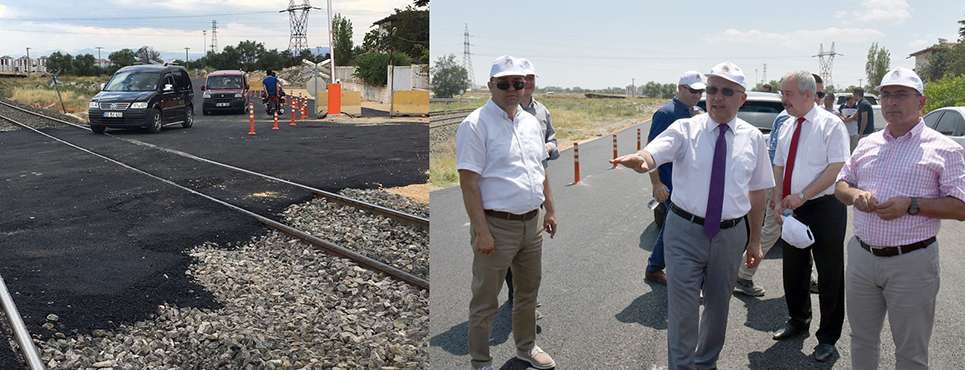 TCDD-ALİMOĞLU ESKİ MERMER FABRİKASI ARASINDAKİ YOL AÇILDI