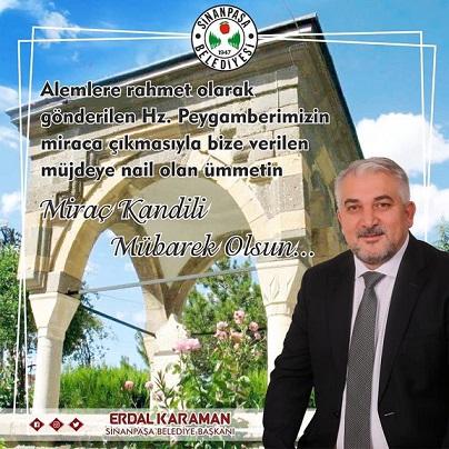 Başkan Karaman’dan Miraç Kandili mesajı