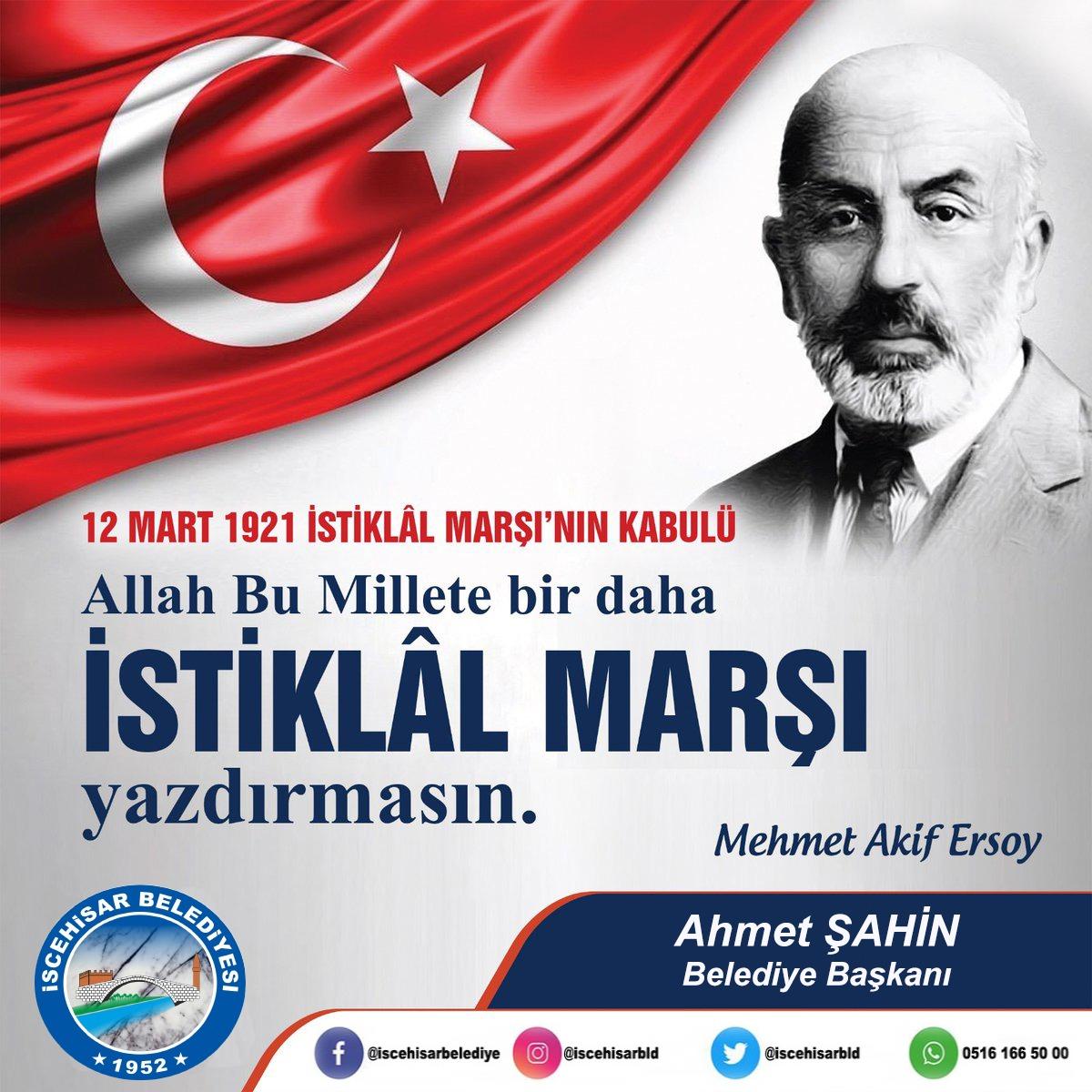 BAŞKAN Şahin’den, 12 Mart Mesajı