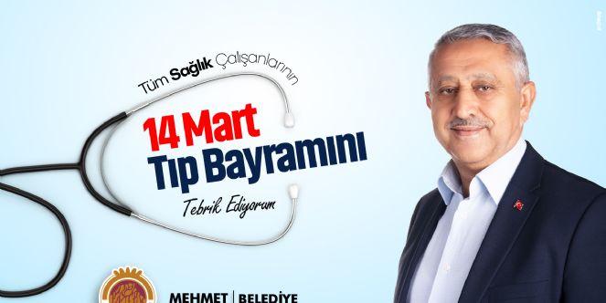 BAŞKAN ZEYBEK 14 MART TIP BAYRAMI KUTLADI    