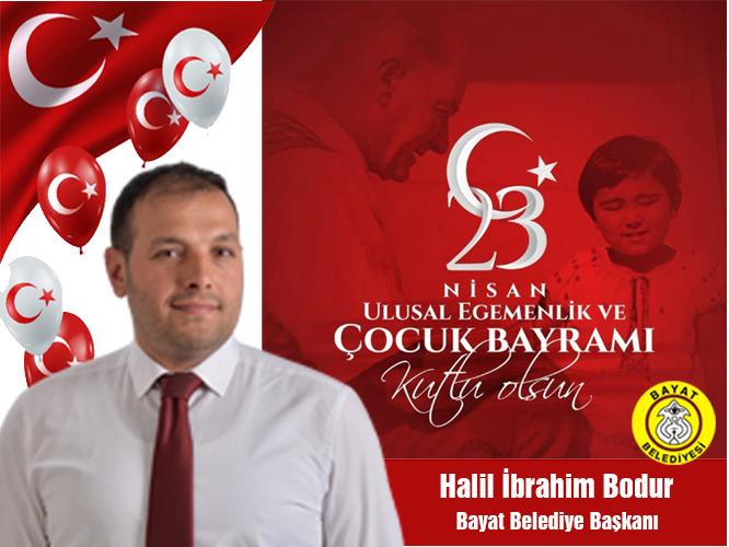 Başkan Bodur’dan 23 Nisan mesajı