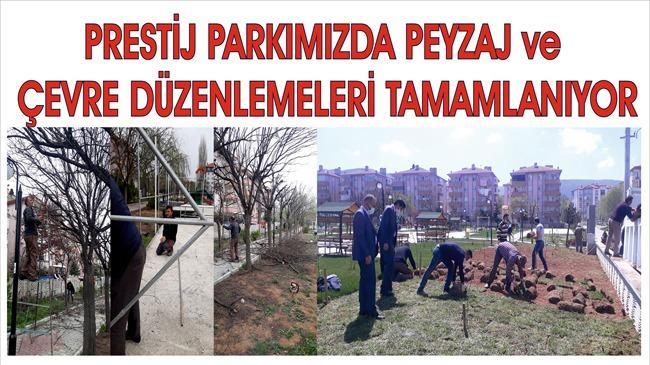 Sultandağ’ında peyzaj çalışmaları devam ediyor