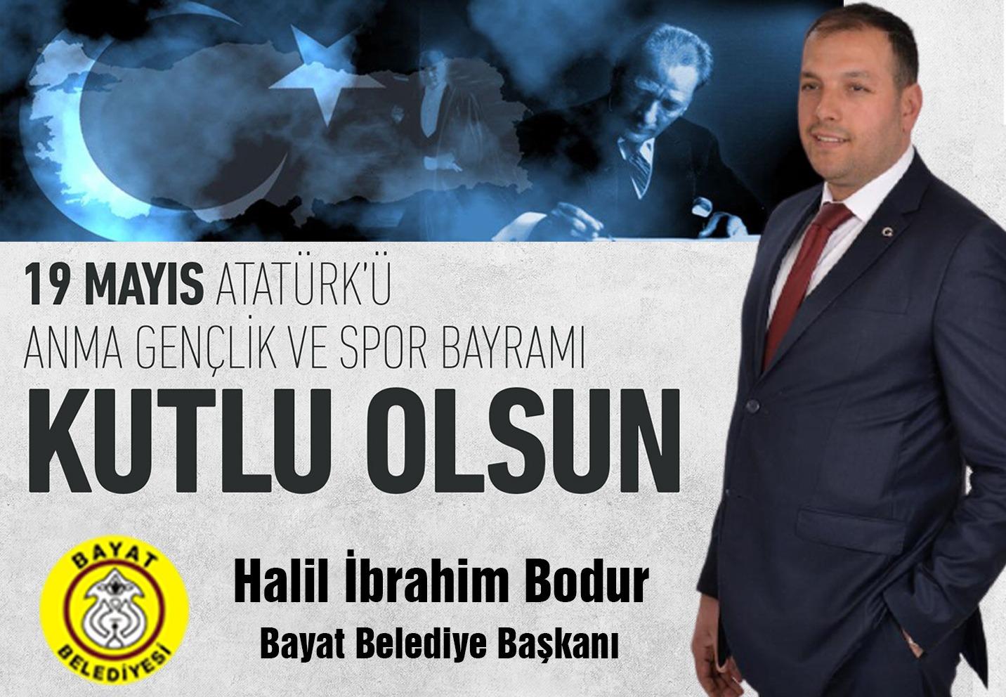 Başkan Bodur’dan 19 Mayıs mesajı