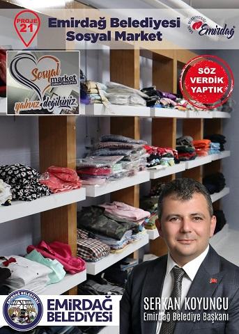 Emirdağ’da ‘Sosyal Market’ hizmete girdi