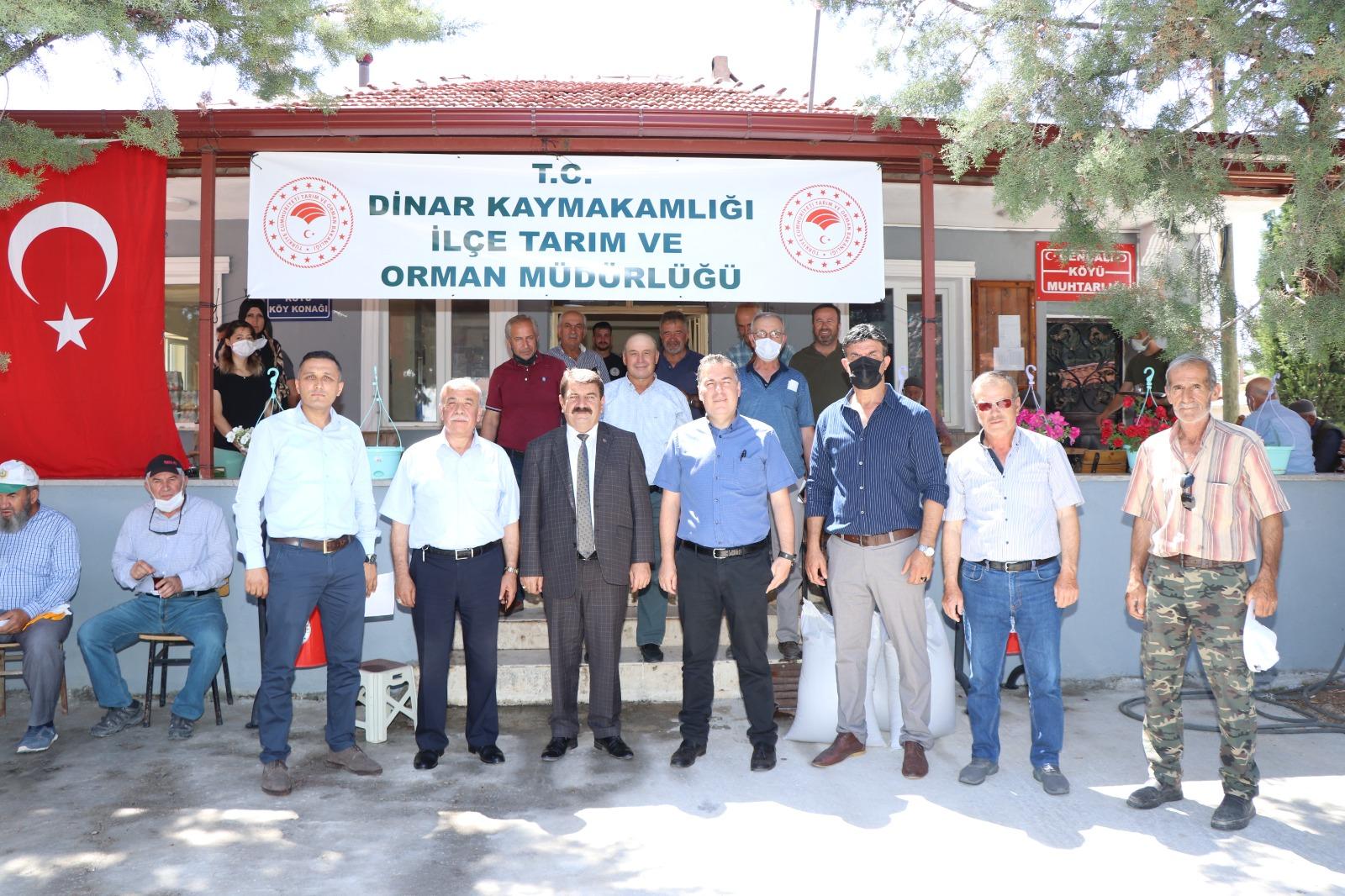 Başkan Sarı, Karabuğday tohum dağıtım programına katıldı