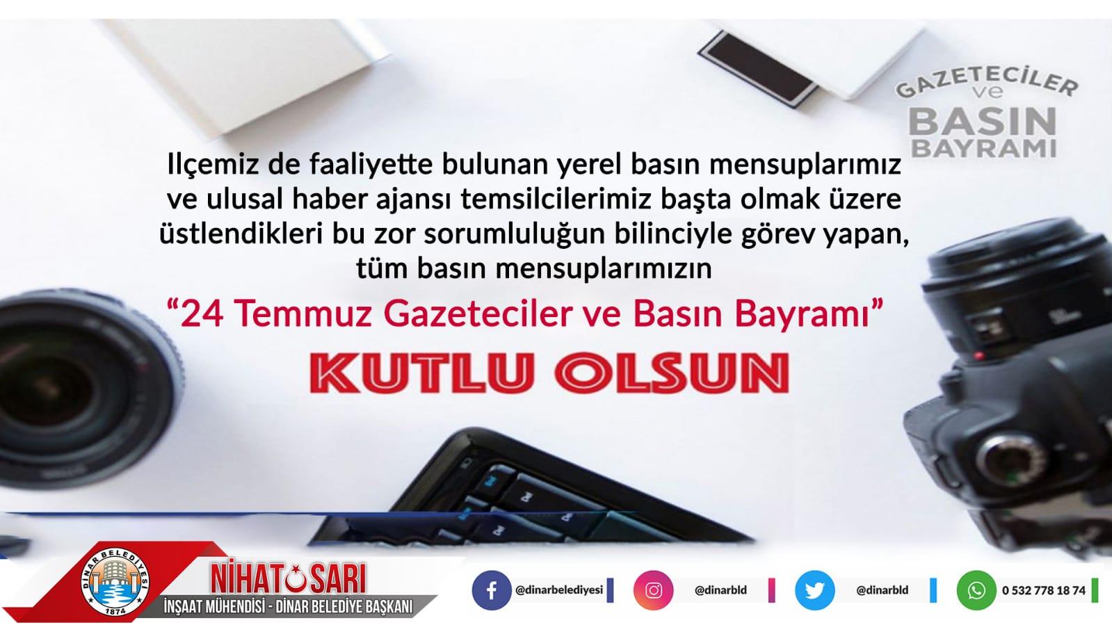 Nihat Sarı’dan Basın Bayramı mesajı