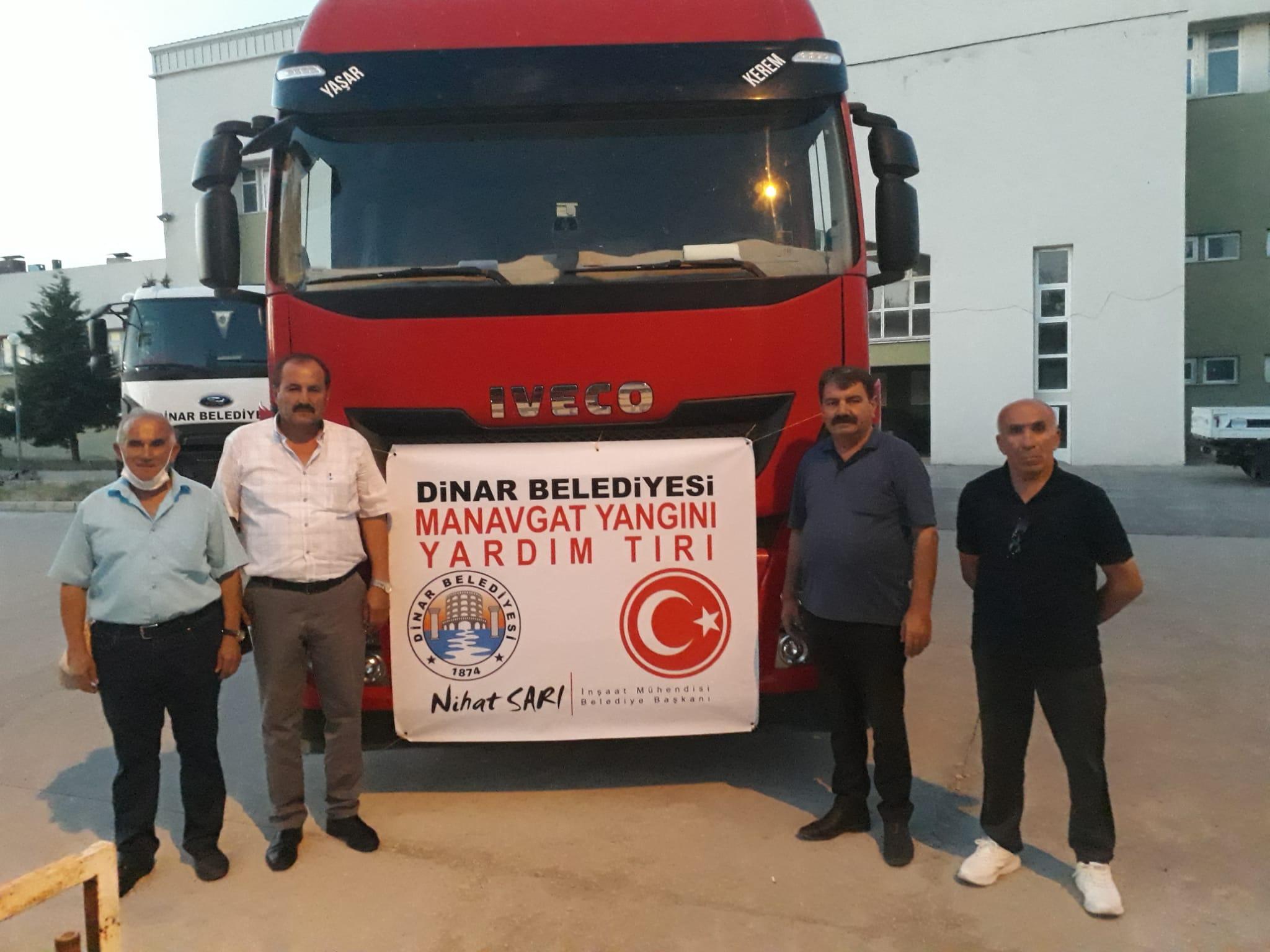 Manavgat için yardım tırı yola çıktı