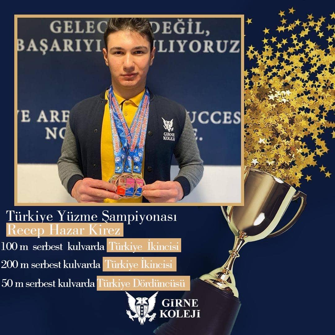 Girne Koleji öğrencisi Kirez’den başarı