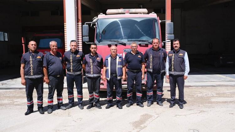 Sandıklı İtfaiye ekipleri yangına müdahale için Isparta’da