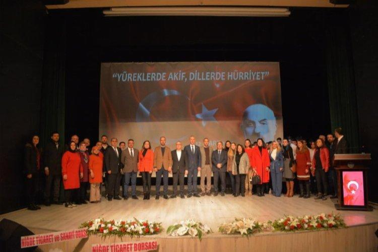 Mehmet Akif Ersoy Niğde'de anıldı