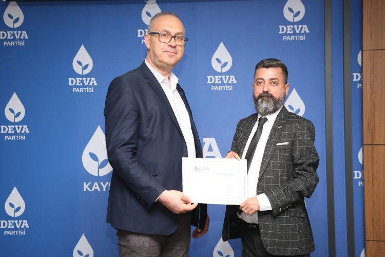 DEVA Talas'ta yeni başkan belli oldu