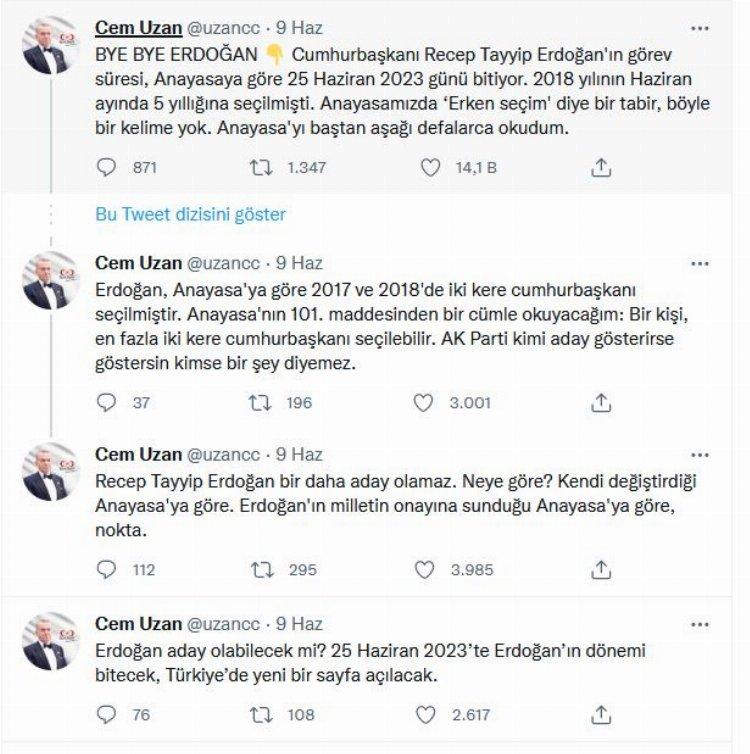 Cem Uzan: "Helalleşme yok hesaplaşma var"