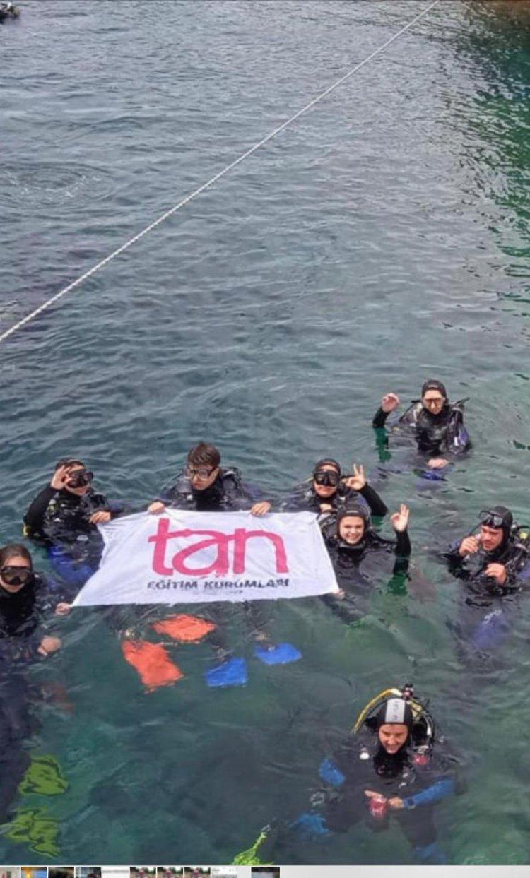 Denizin metrelerce altından Bursa’ya selam çaktılar!