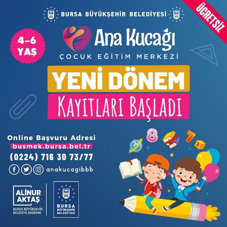 Bursa'da 'Ana Kucağı' yeni dönem kayıtları başladı