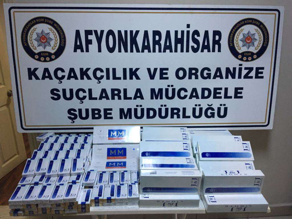 550 paket Gümrük Kaçağı sigara ele geçirildi.