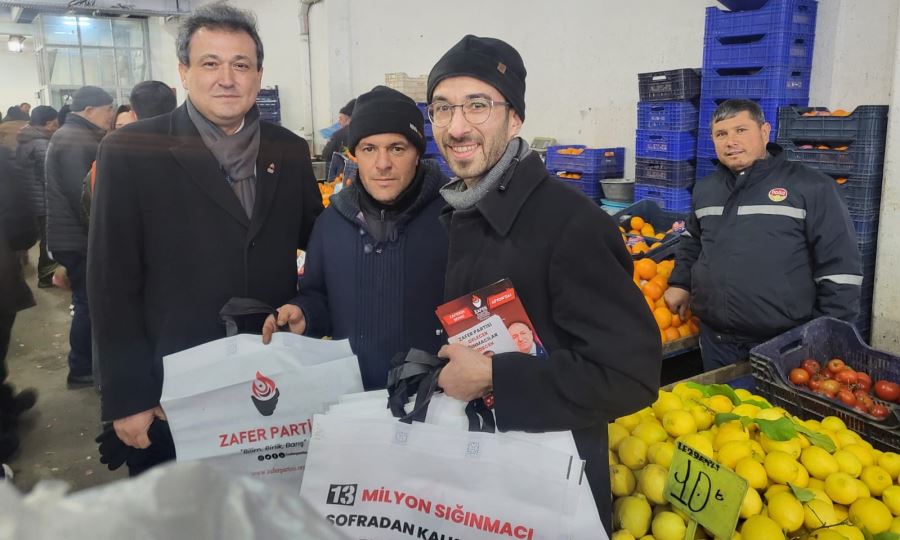 Zafer Partisinden, pazar yerine çantalı ziyaret