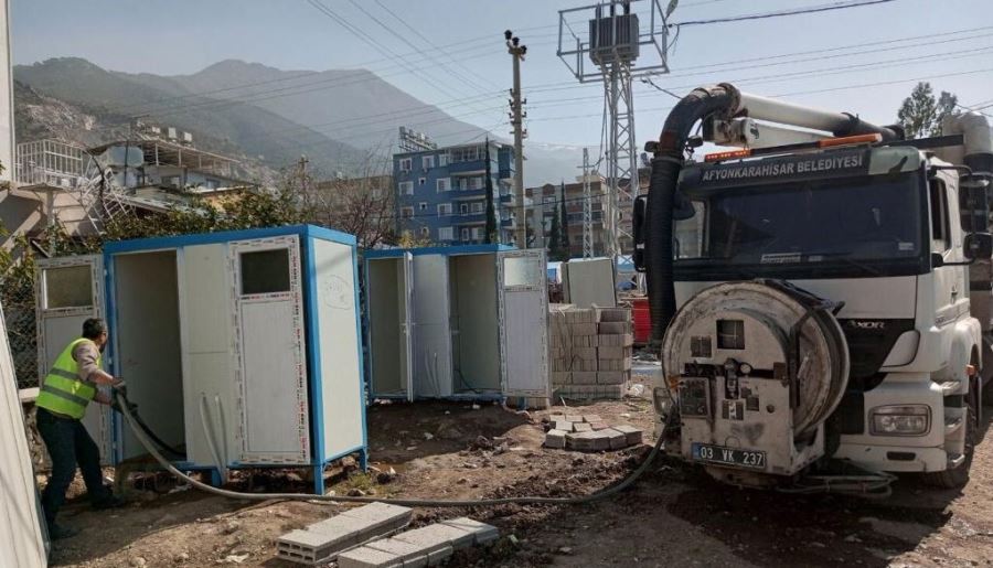 Afyon Belediyesi Hatay’ın alt yapısını güçlendiriyor