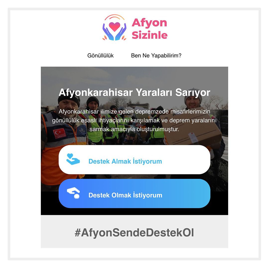 afyonsizinle.org faaliyete geçti