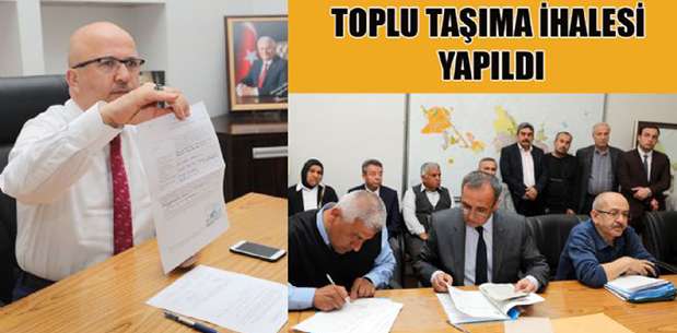 TOPLU TAŞIMA İHALESİ TAMAM