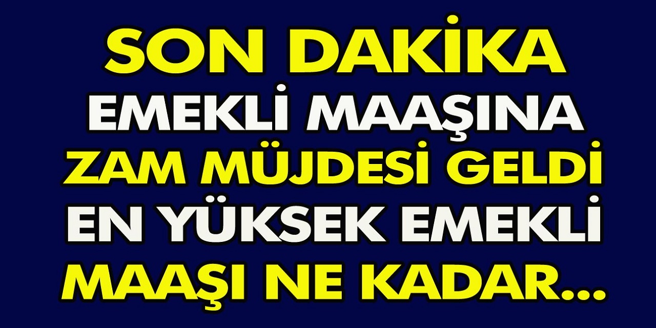 En düşük emekli maaşı ne kadar olacak? Emeklinin ocak zam oranı netleşti 10 bin 332 TL Olacak…