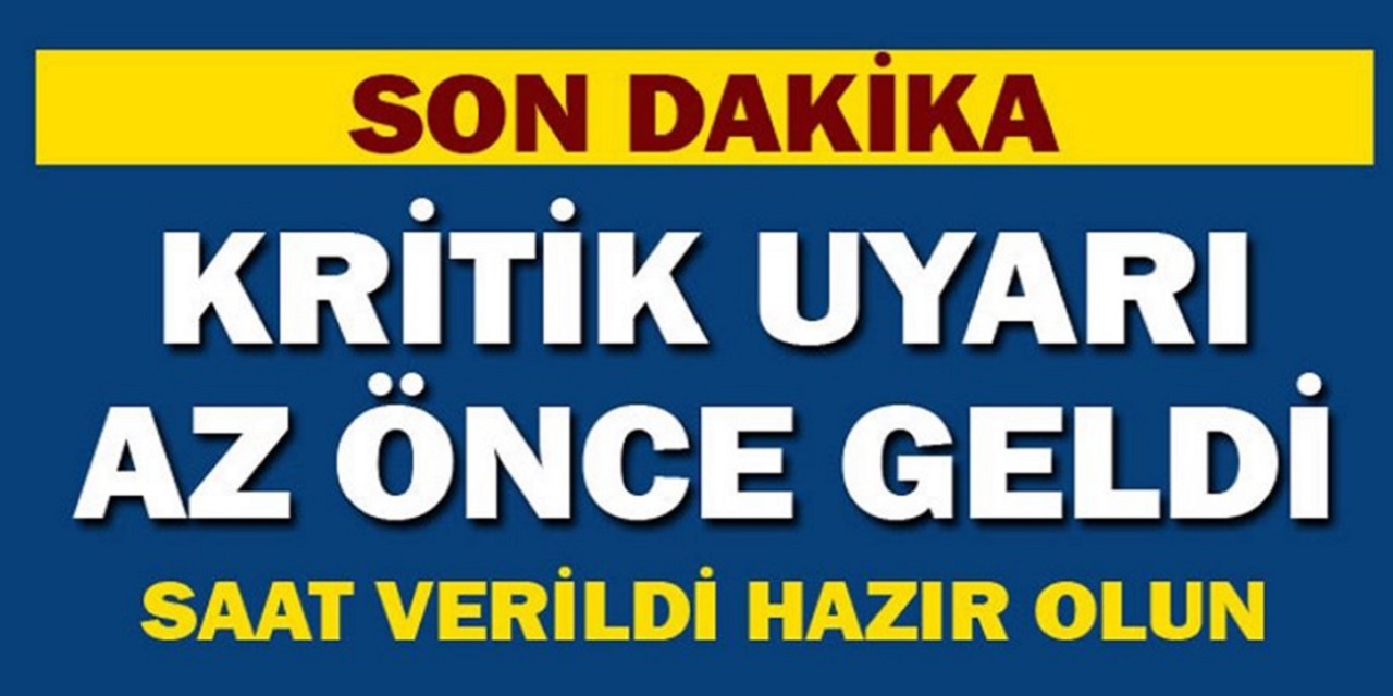 SON DAKİKA: AFAD ve MGM'den kritik uyarı sabah saatlerinde geldi! Saat verildi hazır olun...