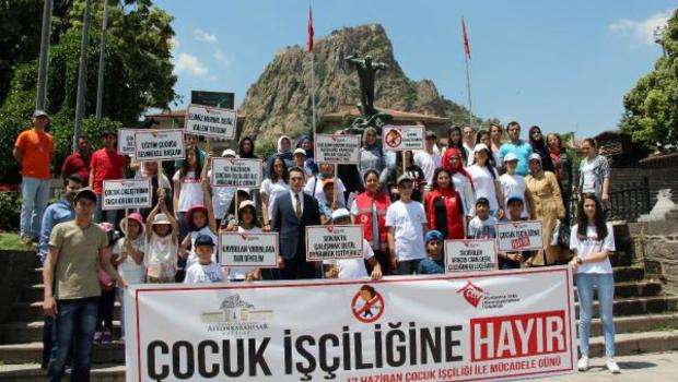 'Çocuk işçiliğe hayır' eylemi