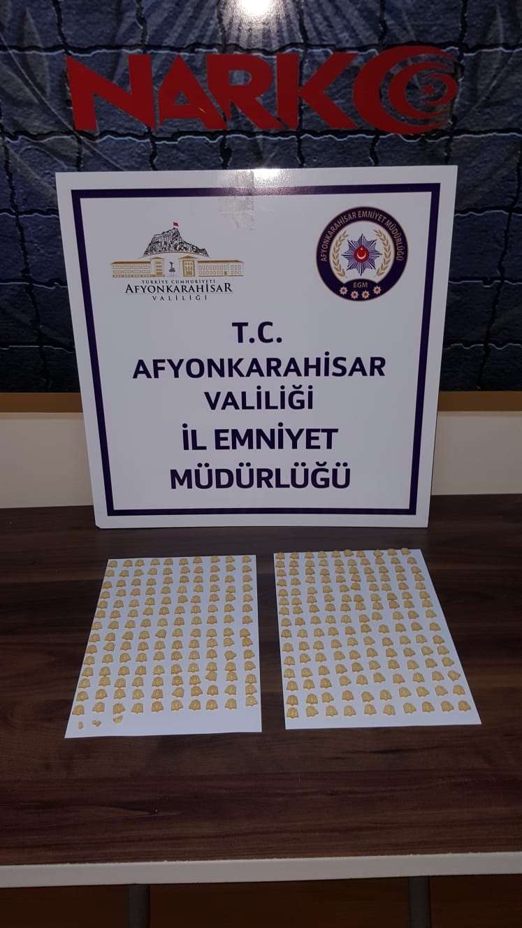 Afyon'da 291 adet Ecstasy ele geçirildi