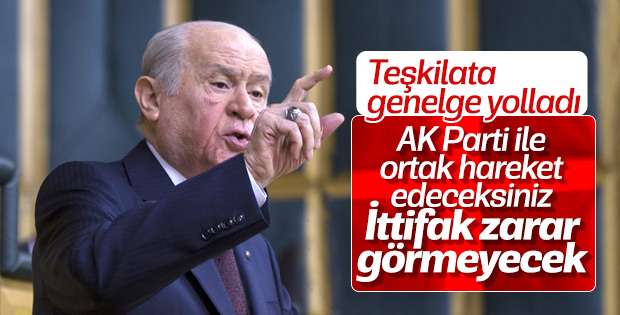 Bahçeli'den teşkilatına Cumhur İttifakı uyarısı