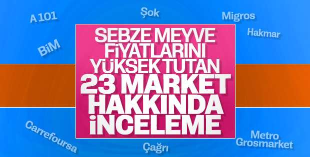 23 zincir markete soruşturma