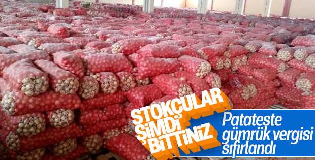 Sıfır gümrük ile 200 bin ton patates ithal edilebilecek