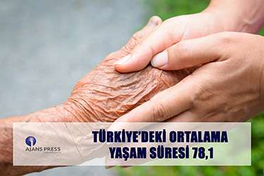 TÜRKİYE’DEKİ ORTALAMA YAŞAM SÜRESİ 78,1