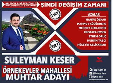 Afyon'un En Popüler Muhtar Adayı: Süleyman Keser