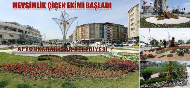 MEVSİMLİK ÇİÇEK EKİMİ BAŞLADI