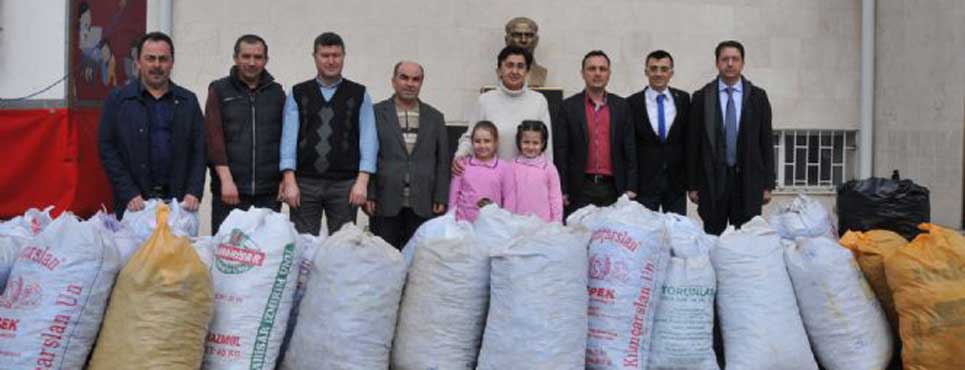 Hoca Ahmet Yesevi İlköğretim Okulundan rekor bağış