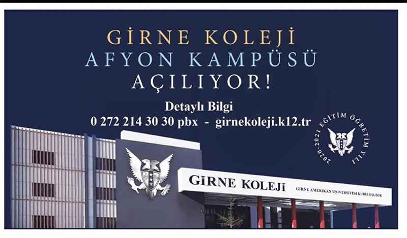 Girne Koleji Afyon Kampüsü 2020-2021 öğretim yılında faaliyete geçiyor