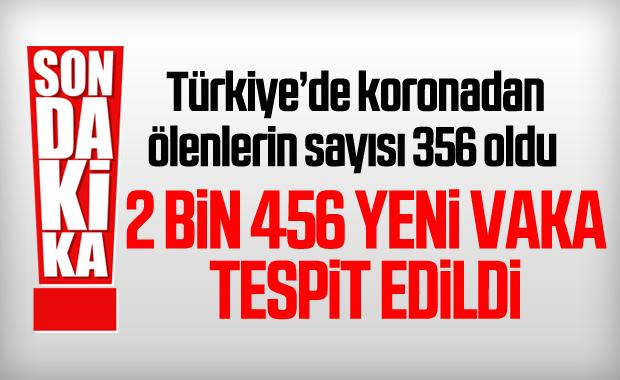 Türkiye'de koronadan ölenlerin sayısı 356'ya yükseldi