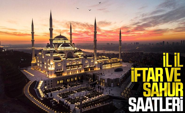 81 il için iftar ve sahur saatleri