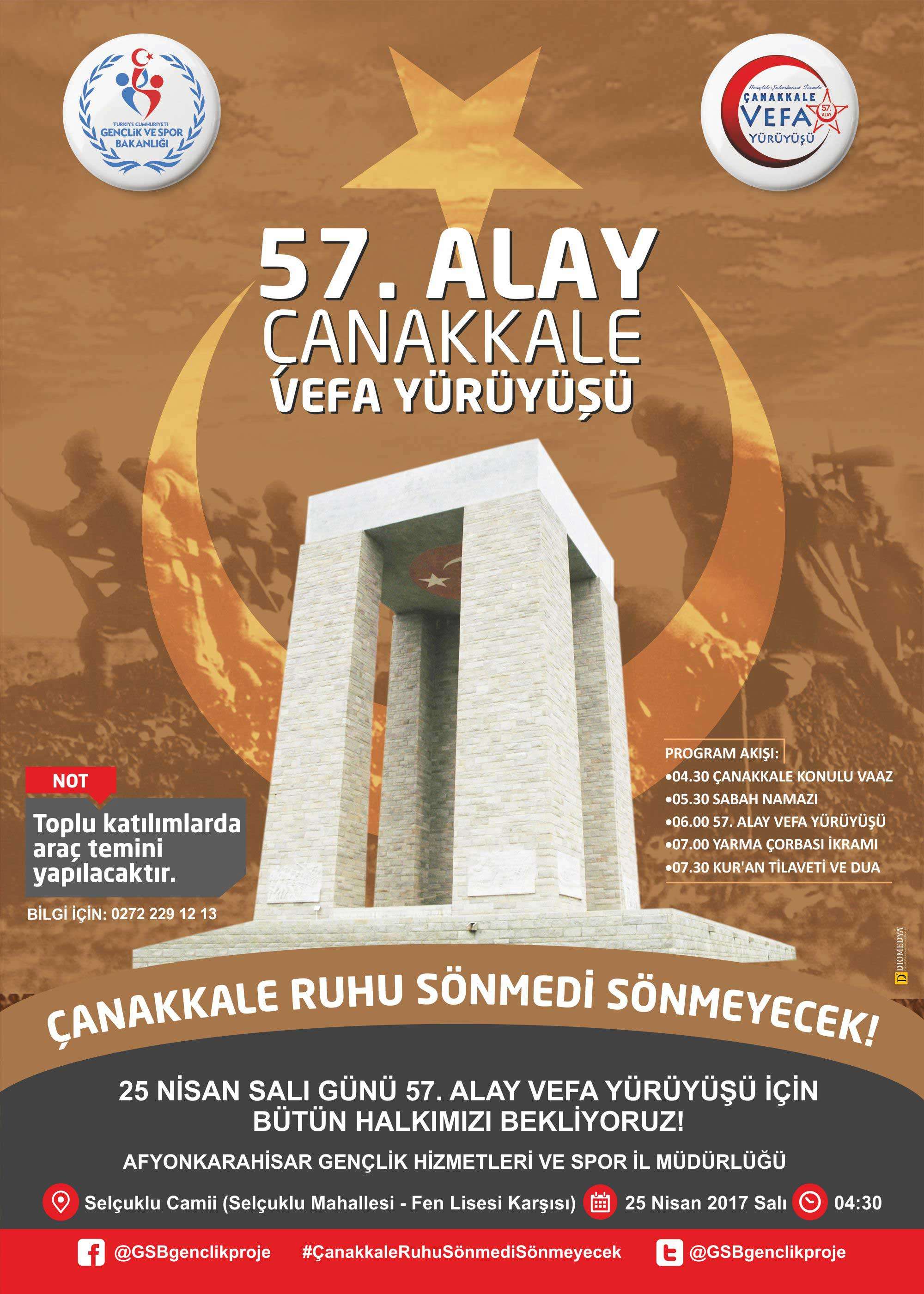 57. Alay Çanakkale Vefa Yürüyüşü