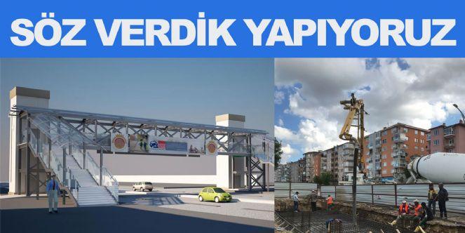 ATATÜRK CADDESİ’NE MODERN YAYA ÜST GEÇİT