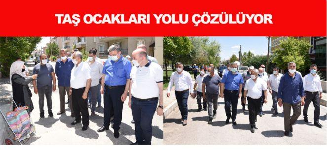 TAŞ OCAKLARI YOLU ÇÖZÜLÜYOR