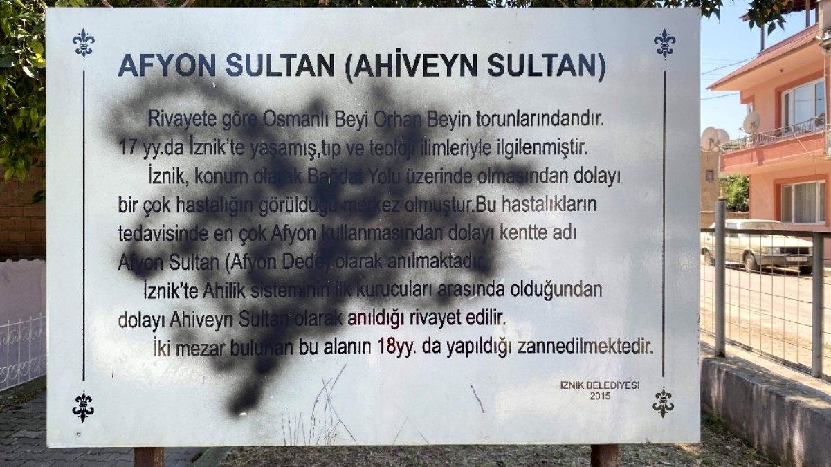 Bursa da bin 800 yıllık türbeye çirkin saldırı