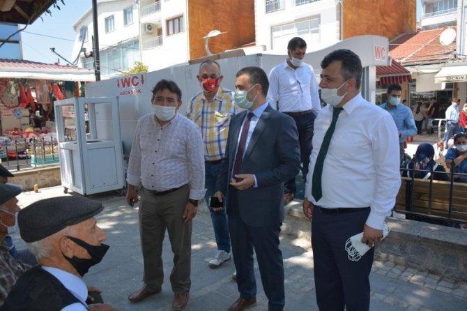 Gurbetçilere maske ve sosyal mesafe denetimi yapıldı