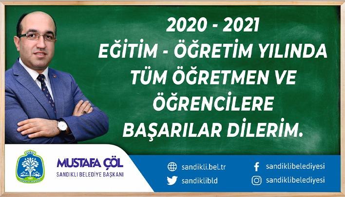 BAŞKAN MUSTAFA ÇÖL 2020/2021 EĞİTİM ÖĞRETİM YILINI KUTLADI