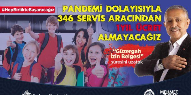 Servis araçlarından bir yıl boyunca ücret alınmayacak