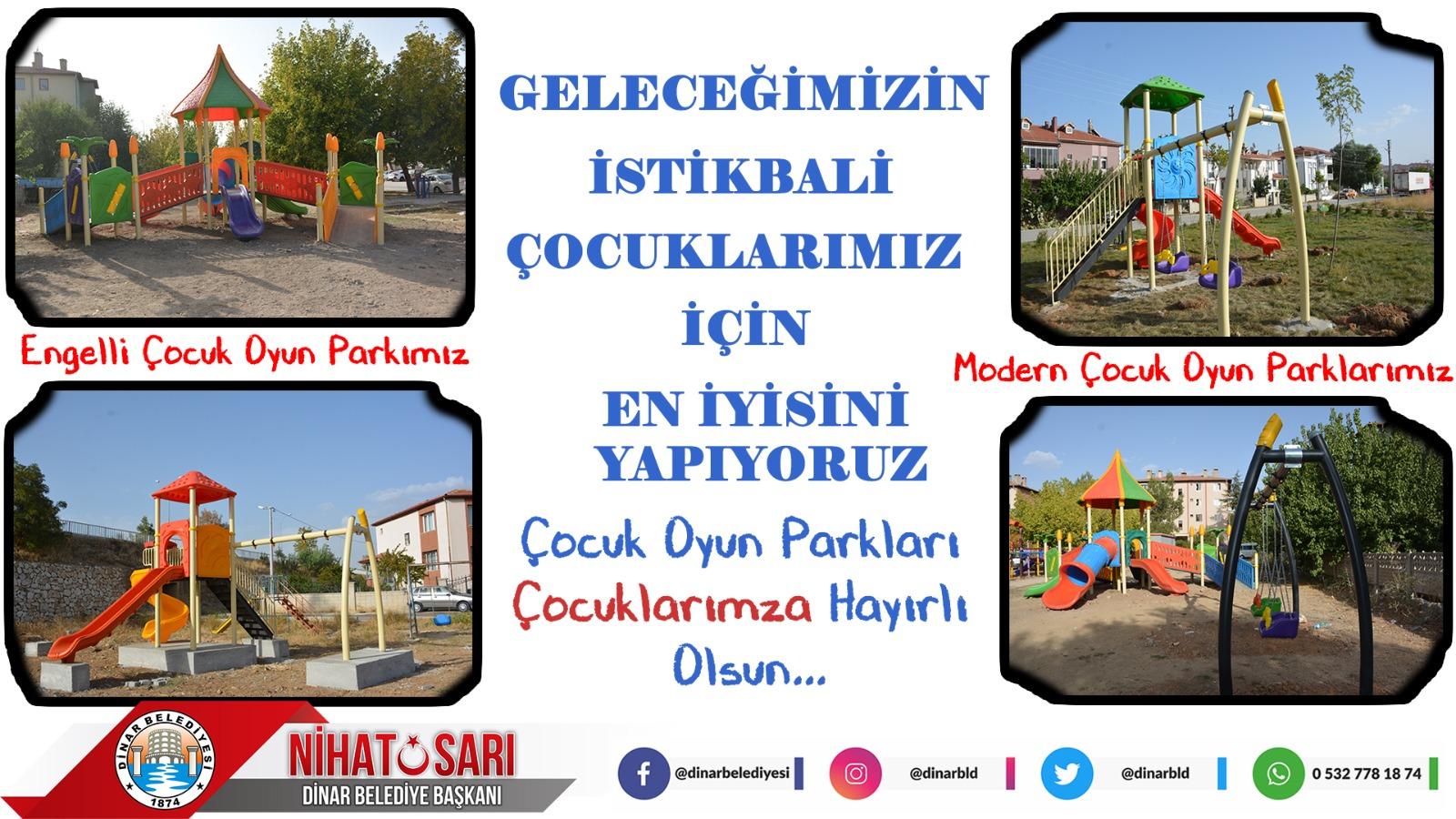 Başkan Sarı İlçemize yeni çocuk oyun parkları kazandırıyoruz