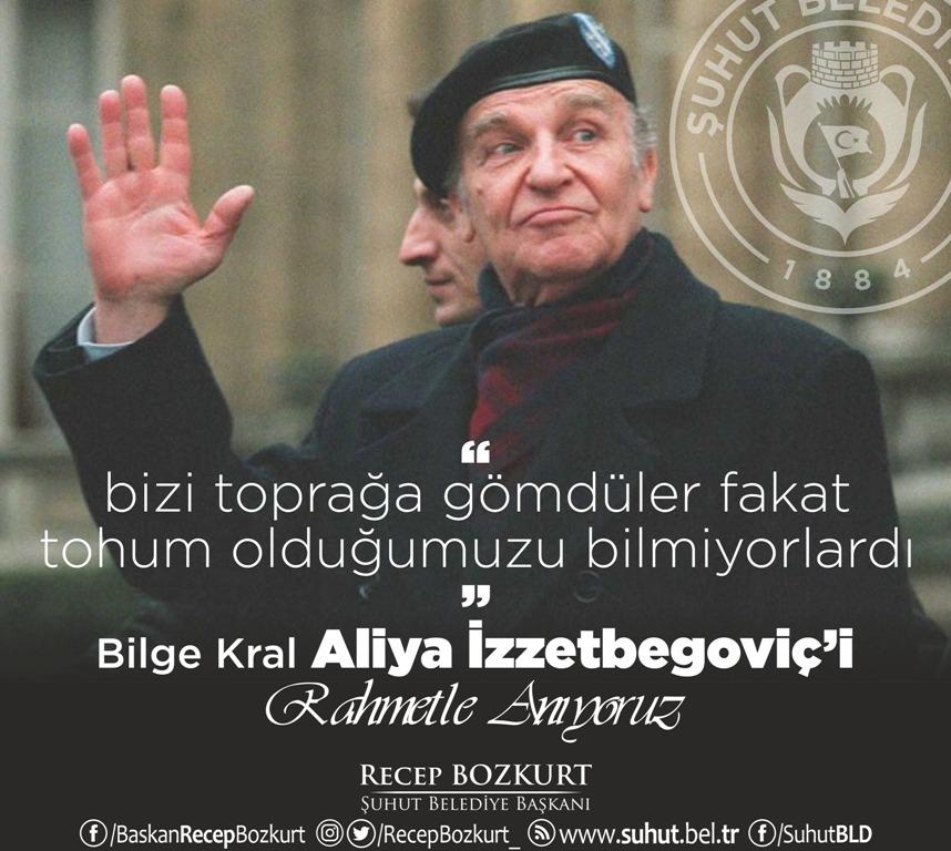 Başkan Bozkurt’tan Aliya İzzetbegoviç mesajı