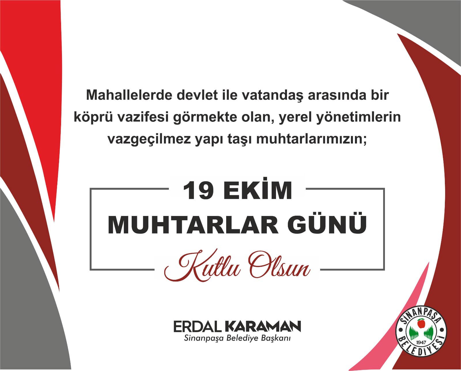 Başkan  Karaman Muhtarlar  Gününü  Kutladı