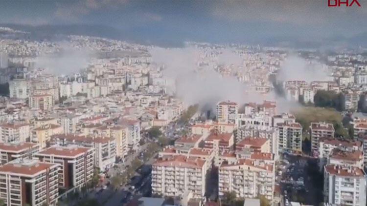 İzmir’deki şiddetli depremden ilk görüntüler geldi! İstanbul’da hissedildi…